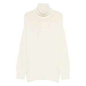 �g�[�e�� ���f�B�[�X �j�b�g&�Z�[�^�[ �A�E�^�[ Longline turtleneck turtleneck White