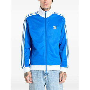 �A�f�B�_�X �����Y �p�[�J�[�E�X�E�F�b�g�V���c �A�E�^�[ Three-stripe zip sweater Blue