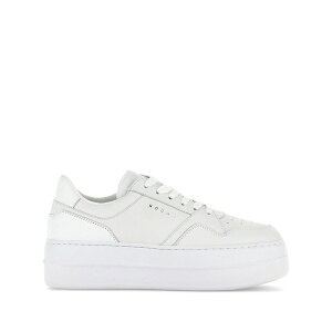 �z�[�K�� ���f�B�[�X �X�j�[�J�[ �V���[�Y H670 flatform leather sneakers White