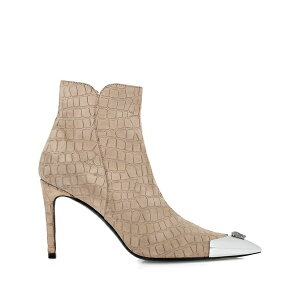 �t�B���b�v�v���C�� ���f�B�[�X �u�[�c �V���[�Y 120mm crocodile-embossed metallic-toe boots Neutrals