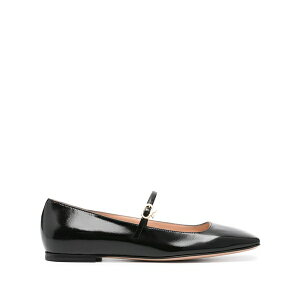 �W�������B�g ���b�V ���f�B�[�X �T���_�� �V���[�Y Buckle-fastening leather ballerina shoes Black