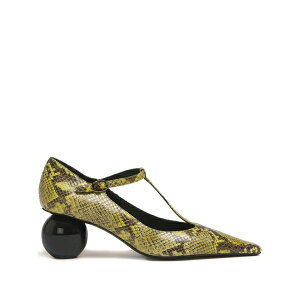 �}���j ���f�B�[�X �p���v�X �V���[�Y 60mm python-print t-bar pumps -