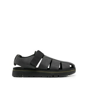 �J���y�[�� �����Y �T���_�� �V���[�Y Strap fastenting chunky sole sandals Black