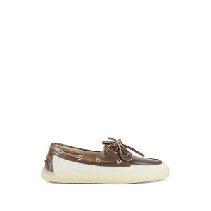 �R�y���n�[�Q�� �X�^�W�I ���f�B�[�X �X���b�|���E���[�t�@�[ �V���[�Y Lace-up panelled loafers Brown