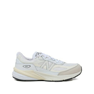�j���[�o�����X �����Y �X�j�[�J�[ �V���[�Y Made in usa 990v6 lace-up sneakers White