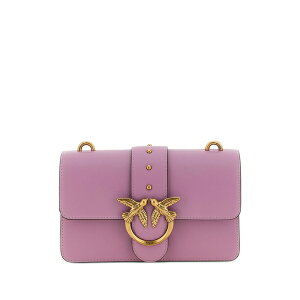 �s���R ���f�B�[�X �V�����_�[�o�b�O �o�b�O Small studs-embellishment leather cross body bag Purple