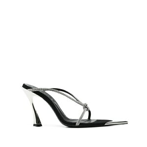 �}�O���[ ���f�B�[�X �T���_�� �V���[�Y Knotted fang sandals Black