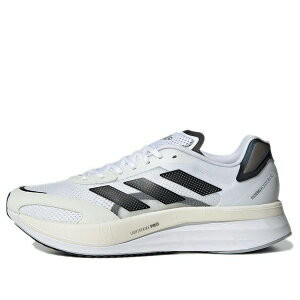 adidas AfB_X Y Xj[J[ yadidas Adizero Boston 10 'White Black' GY0928z TCY US_12(30.0cm)