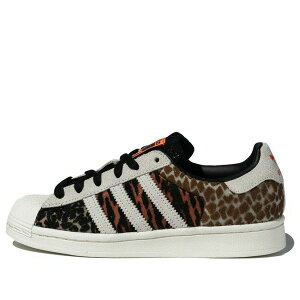 adidas �A�f�B�_�X �����Y �X�j�[�J�[ �yadidas x atmos Superstar 'Crazy Animal' FY5232�z �T�C�Y US_5.5(23.5cm)