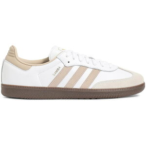 adidas �A�f�B�_�X �����Y �X�j�[�J�[ �yadidas Samba OG Footwear White Beige Gum�z �T�C�Y US_9.5(27.5cm) Footwear White/Clay Brown/Gum 5