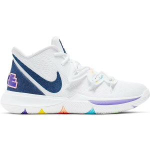 Nike �i�C�L �����Y �X�j�[�J�[ �yNike Kyrie 5 White Denim�z �T�C�Y US_11(29.0cm) White/Deep Royal Blue-Glacier Blue
