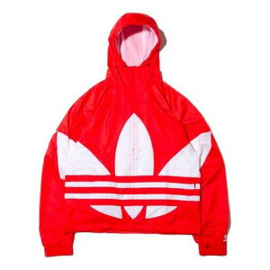 adidas AfB_X Y Xj[J[ yadidas originals Big trefoil Stripe Large Logo hooded Casual Jacket Red FM7076z TCY US_M_M
