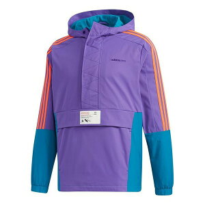 adidas AfB_X Y Xj[J[ yadidas neo M Ss Cs Wb Zipper Cardigan Windproof Colorblock Sports Hooded Jacket Purple GM2280z TCY US_M_S