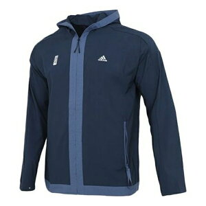 adidas AfB_X Y Xj[J[ yadidas Wj Wb Series Sports Windproof Hooded Jacket Navy Blue GU1765z TCY US_M_XL
