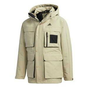 adidas AfB_X Y Xj[J[ yadidas 3in1 Down Jkt Multiple Pockets Outdoor Sports Detachable hooded down Jacket Brown GP2917z TCY US_M_M