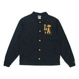 Nike iCL Y Xj[J[ yNike NBA Courtside Los Angeles Lakers Alphabet Logo Printing Coach Jacket Black DB1440-010z TCY US_M_S