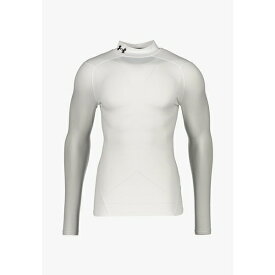 アンダーアーマー メンズ Tシャツ トップス UA CG ARMOUR COMP MOCK COLD GEAR - Long sleeved top - weiss