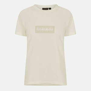 �i�p�s�� ���f�B�[�X �J�b�g�\�[ �g�b�v�X Napapijri Box Logo Short Sleeve T-shirt Womens