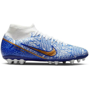 Nike iCL Y Xj[J[ yNike Zoom Mercurial Superfly 9 Academy CR7 AG Azulejoz TCY US_9(27.0cm) White/Concord/Medium Blue/Metallic Copper