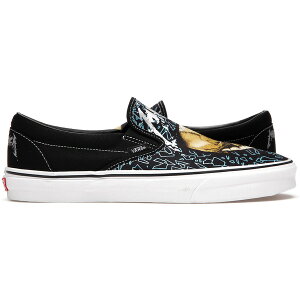 Vans �o���Y �����Y �X�j�[�J�[ �yVans Classic Slip-On Metallica The Black Album 30th Anniversary�z �T�C�Y US_10.5(28.5cm) Black/White/Multi-Color