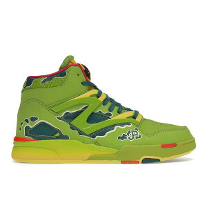 Reebok ���[�{�b�N �����Y �X�j�[�J�[ �yReebok Pump Omni Zone II Jurassic Park�z �T�C�Y US_10(28.0cm) Ultra Lime/Heritage Teal/Stinger Yellow