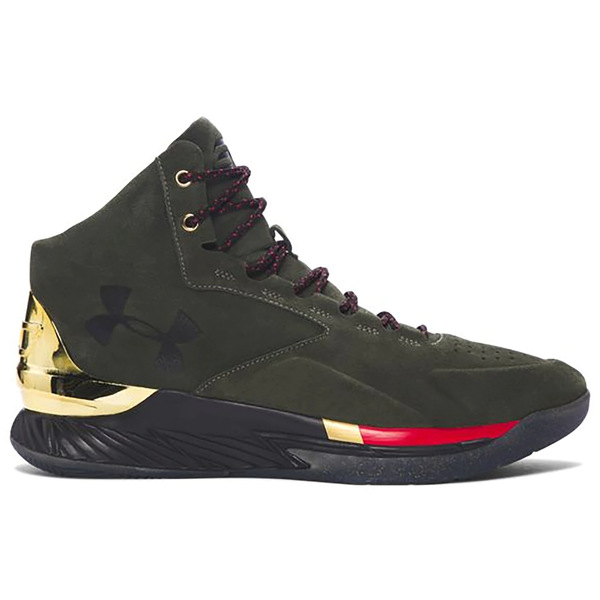 Under Armour アンダーアーマー メンズ スニーカー 【Under Armour Curry 1 Lux Mid Suede】 サイズ US_8(26.0cm) Downtown Green