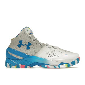 Under Armour A_[A[}[ Y Xj[J[ yUnder Armour Curry 2 Retro Splash Partyz TCY US_8.5(26.5cm) White/Mojo Pink