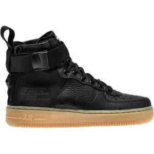 Nike iCL fB[X Xj[J[ yNike SF Air Force 1 Mid Black Gum (Women's)z TCY US_5.5(22.5cm) Black/Black-Gum Light Brown