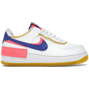 Nike iCL fB[X Xj[J[ yNike Air Force 1 Low Shadow White Flash Crimson Astronomy Blue (Women's)z TCY US_9(26.0cm) Summit White/Flash Crimson-Dark Sulfur-Astronomy Blue
