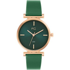 �t�����`�R�l�N�V���� ���f�B�[�X �r���v �A�N�Z�T���[ Connection Claire GREEN Round Analog Watch for Women