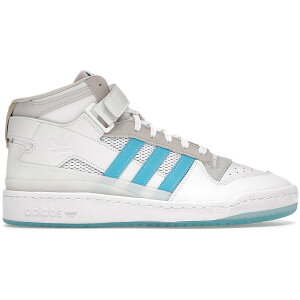 adidas �A�f�B�_�X �����Y �X�j�[�J�[ �yadidas Forum 84 Mid ADV Diego Najera�z �T�C�Y US_8(26.0cm) Cloud White/Signal Cyan/Grey One
