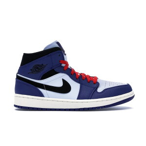 Jordan �W���[�_�� �����Y �X�j�[�J�[ �yJordan 1 Mid Deep Royal Blue Black�z �T�C�Y US_9.5(27.5cm) Deep Royal Blue/Black-White-University Red