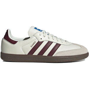 adidas �A�f�B�_�X �����Y �X�j�[�J�[ �yadidas Samba OG Emmi Maroon�z �T�C�Y US_5.5(23.5cm) Off-white/Maroon/Gum