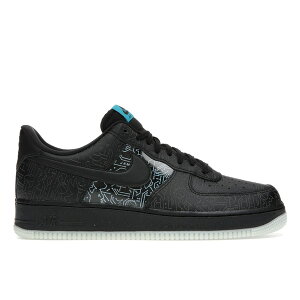 Nike �i�C�L �����Y �X�j�[�J�[ �yNike Air Force 1 Low Computer Chip Space Jam�z �T�C�Y US_9.5(27.5cm) Black/Light Blue Fury-Black