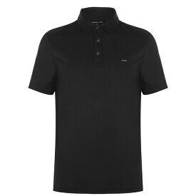 【送料無料】 マイケルコース メンズ ポロシャツ トップス Short Sleeve Sleek Polo Shirt Black 001