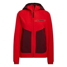 【送料無料】 アディダス レディース ジャケット＆ブルゾン アウター Softshell Terrex Jacket Womens Red/Black