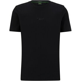 【送料無料】 ボス メンズ Tシャツ トップス Boss Tee 8 Tee Sn32 Black 001