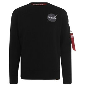 【送料無料】 アルファインダストリーズ メンズ ニット&セーター アウター Space Shuttle Sweater Black