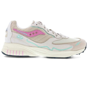 Saucony �T�b�J�j�[ �����Y �X�j�[�J�[ �ySaucony 3D Grid Hurricane Premium Cream Pink�z �T�C�Y US_9(27.0cm) Cream/Pink
