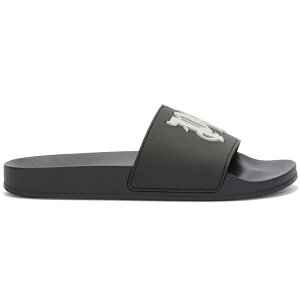Palm Angels �p�[���E�G���W�F���X �����Y �X�j�[�J�[ �yPalm Angels PA Monogram Pool Slides Black Light Grey�z �T�C�Y EU_41(26.0cm) Black/Light Grey