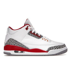 Jordan �W���[�_�� �����Y �X�j�[�J�[ �yJordan 3 Retro Cardinal Red�z �T�C�Y US_12.5(30.5cm) White/Light Curry-Cardinal Red-Cement Grey
