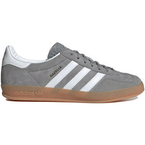 adidas �A�f�B�_�X �����Y �X�j�[�J�[ �yadidas Gazelle Indoor Low Grey Three Gum�z �T�C�Y US_5.5(23.5cm) Grey Three/Cloud White/Gum