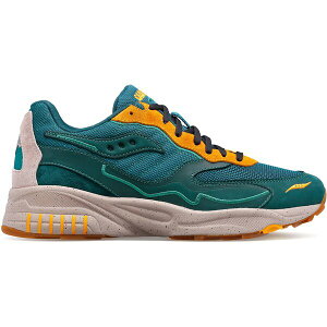 Saucony �T�b�J�j�[ �����Y �X�j�[�J�[ �ySaucony 3D Grid Hurricane Premium Green Orange�z �T�C�Y US_9.5(27.5cm) Green/Orange