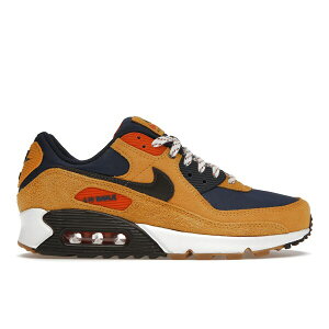 Nike �i�C�L �����Y �X�j�[�J�[ �yNike Air Max 90 Bucktan Team Navy�z �T�C�Y US_9(27.0cm) Bucktan/Campfire Orange/Team Navy/Velvet Brown