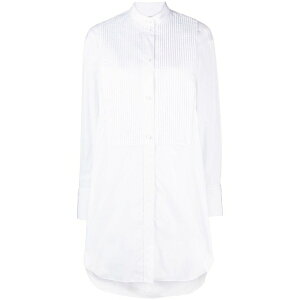 �C�U�x�� �}���� ���f�B�[�X �����s�[�X �g�b�v�X Rineta cotton shirt dress White
