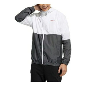 adidas AfB_X Y Xj[J[ yadidas neo M Fav Any Wb 1 Contrasting Colors Logo Printing Sports Jacket White Gray GP5650z TCY US_M_L