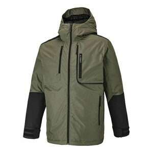 adidas AfB_X Y Xj[J[ yMen's adidas Contrasting Colors Hooded Stay Warm Down Jacket Dark Olive Green HE3689z TCY US_M_L