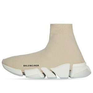 Balenciaga oVAK fB[X Xj[J[ y(WMNS) Balenciaga Speed 2.0 Trainers 'Rib-Knit Light Beige' 654045W2DI29195z TCY US_6(23.0cm)