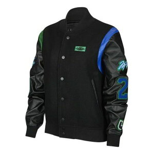 Air Jordan W[_ fB[X Xj[J[ y(WMNS) Air Jordan x Aleali May Stand-up Collar Baseball Jacket Black DC2435-010z TCY US_W_XXL