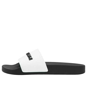 Balenciaga oVAK fB[X Xj[J[ y(WMNS) Balenciaga Pool Slides 'White Black' 565547W1S879010z TCY US_6(23.0cm)